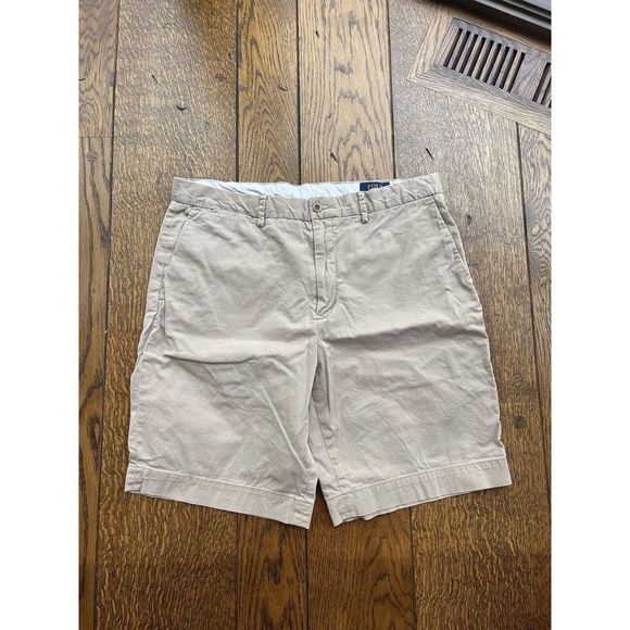 Polo Ralph Lauren Shorts Mens Size 34 Adult Beige Tan Khaki Chino - Picture 6 of 12